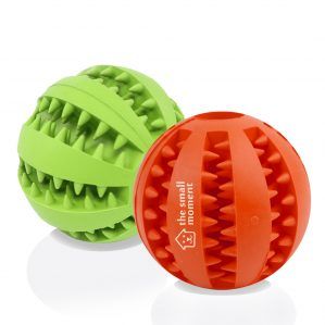 Ripley - PELOTA INTERACTIVA LIMPIA DIENTES PARA PERROS MOS310022 ROJO