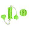 set de pelota de goma para perro y hueso para perro de juguete verde the small moment