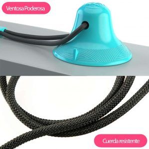 Juguete con ventosa poderosa para perros y cuerda resistente