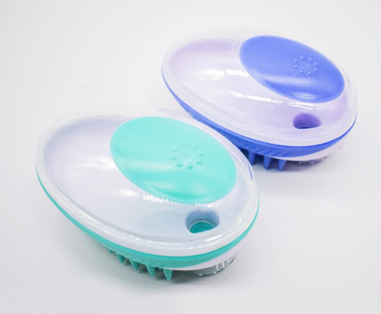 2 BRUSH CLEANING cepillos para perros ahorrador de agua y fácil de emplear con cerdas suaves de silicón