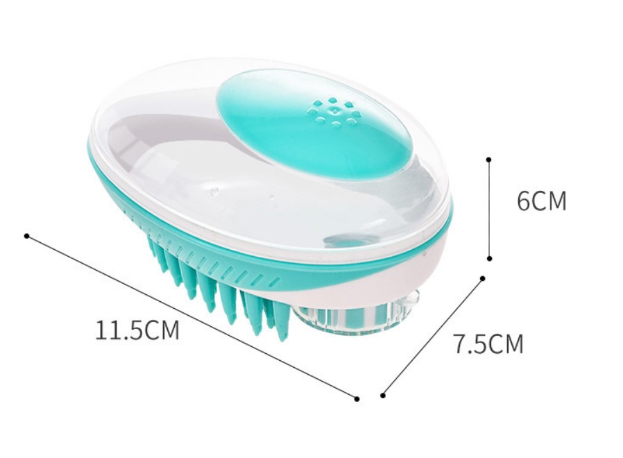 BRUSH CLEANING DIMENTIONS size of pet bath brush the small moment