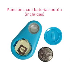rastreador d emascota con bluetooth para perro y gato de rango medio funciona con bterías de botón