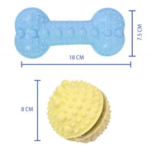 toy size hueso para perro y juguete de goma para mascotas